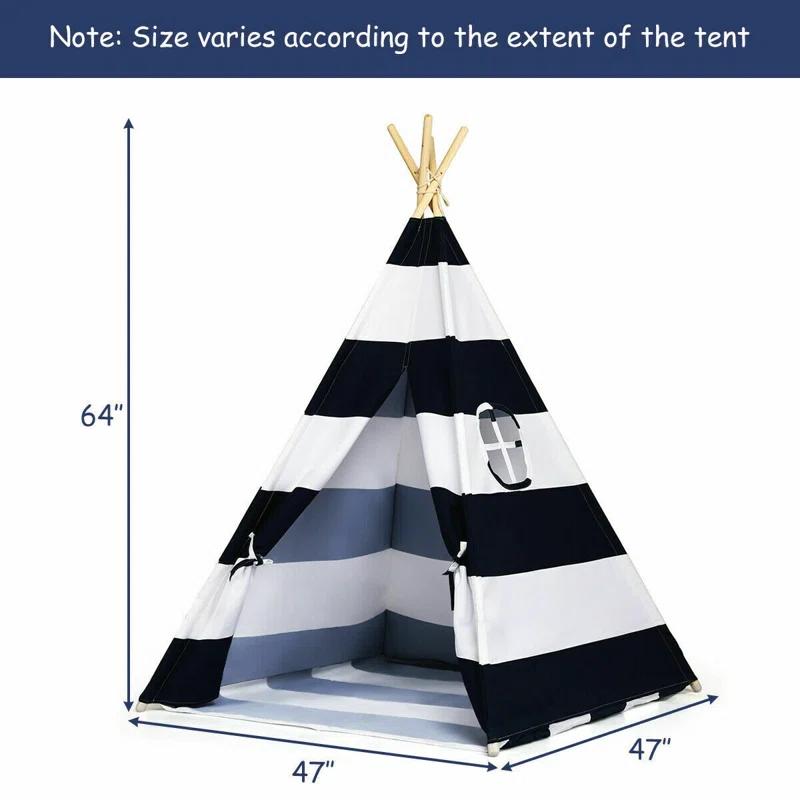 Costway Costway 47'' W x 47'' D Indoor / Outdoor Triangular Play Tent