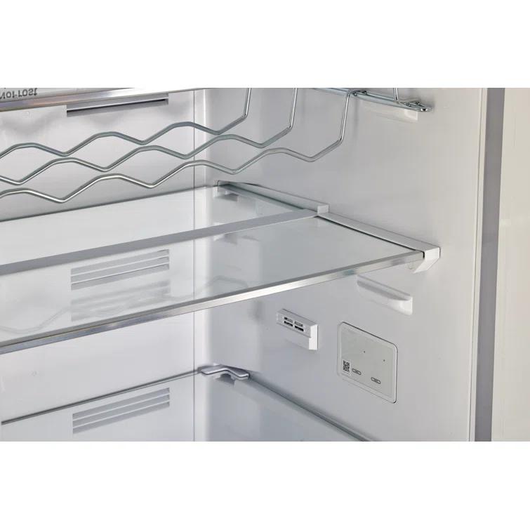 Unique Appliances Classic Retro 24 In 12 Cu.ft Bottom Mount Fridge Auto Defrost, Energy Star Certified, Counter Depth UGP-340L T AC