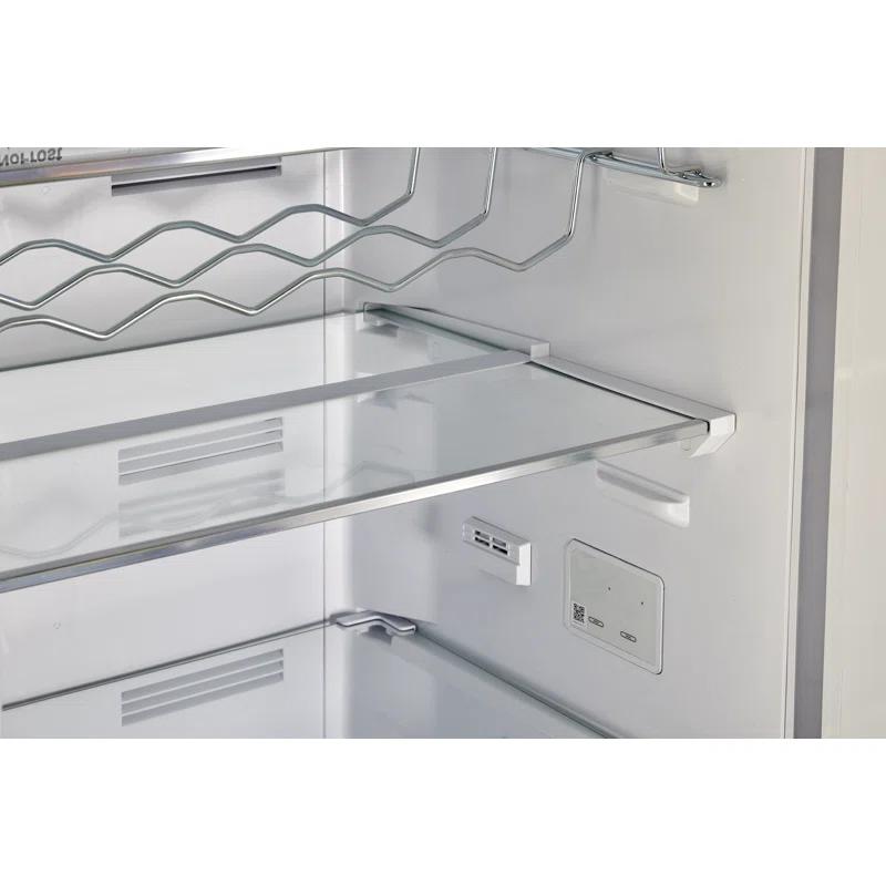 Unique Appliances Classic Retro 24 In 12 Cu.ft Bottom Mount Fridge Auto Defrost, Energy Star Certified, Counter Depth UGP-340L T AC