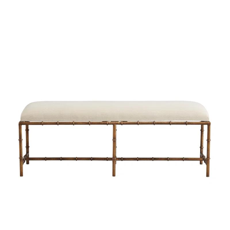 Furniture Classics Anubis Linen Blend Upholstered Bench