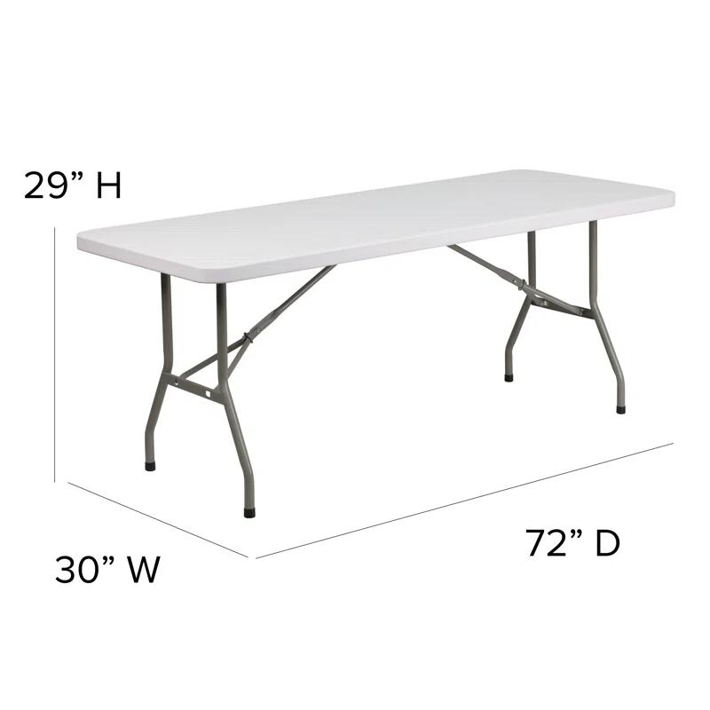 Noah Rectangular Plastic Folding Training and Event Table by Flash Furniture