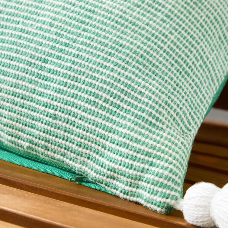 Town & Country Living TOWN & COUNTRY TERRA Alara Ribbed Texture Indoor Outdoor Decorative Pillow 20"x20"