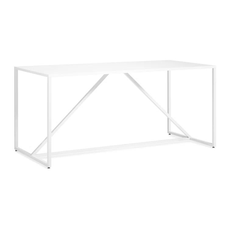 Strut Walnut Metal Base Dining Table