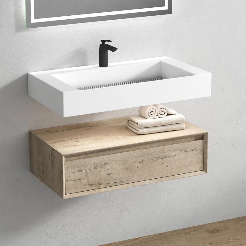 Better Vanity Alysa 36" Wall-Mounted Single Bathroom Vanity Set
