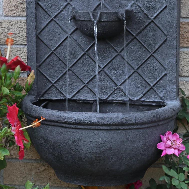 Millwood Pines Tristin Weather Resistant Wall Base Fountain