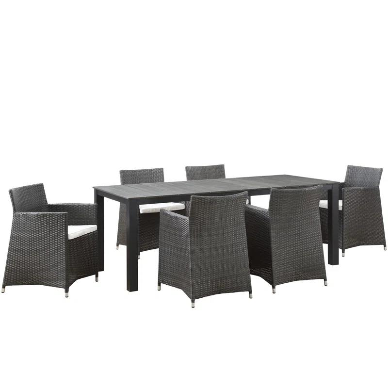 Modway Modway Junction 7-Piece Outdoor Patio Dining Set with Cushion