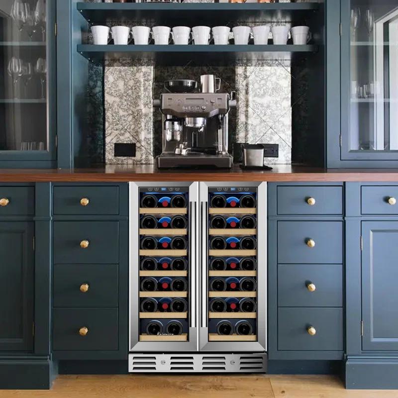Kalamera Kalamera 40 Bottle Dual Zone Built-In Wine Refrigerator