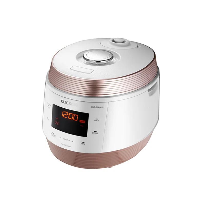 Cuckoo Electronics CUCKOO CMC-QSB501S 5QT Electric Pressure Cooker with 10 Menu Options and Stainless Steel Pot
