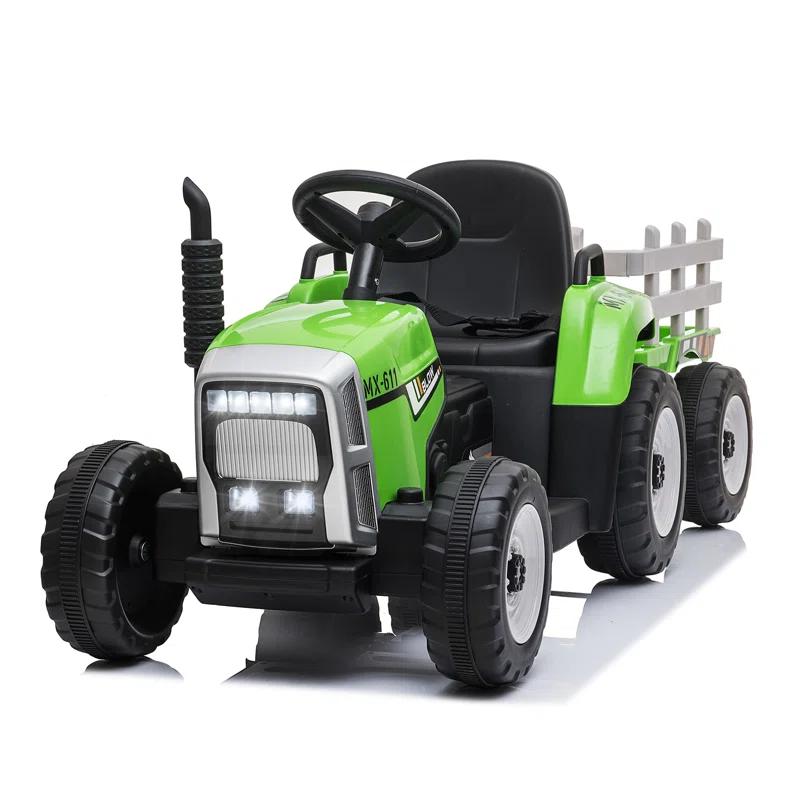 Costway Costway 12 Volt 1 Seater Tractors / Construction Battery Powered Ride On with Remote Control