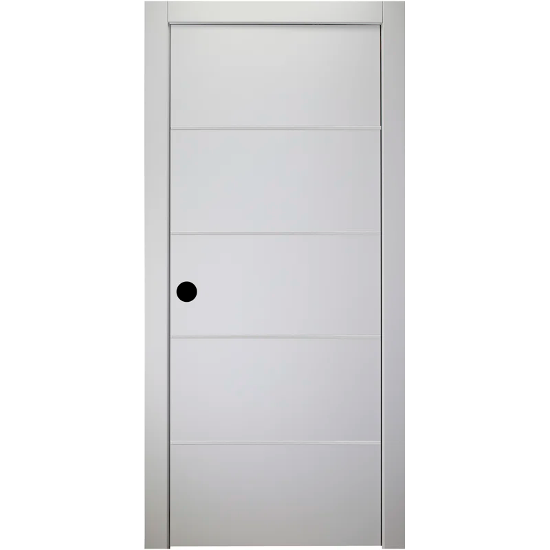 Belldinni Smart Pro 4H Polar White Paneled Manufactured Wood Interior Like a Prehung Door
