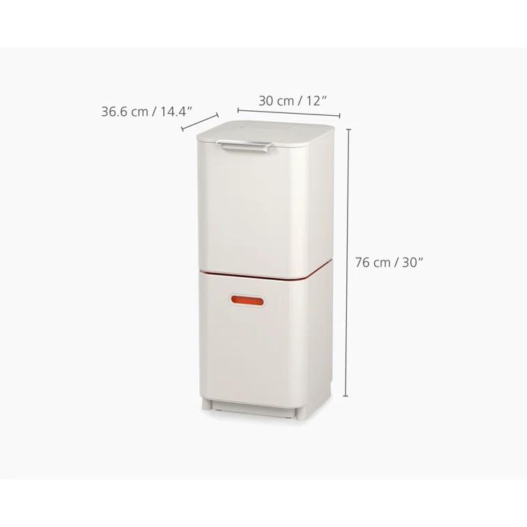 Joseph Joseph Totem Waste & Recycling Dual Kitchen Trash Can