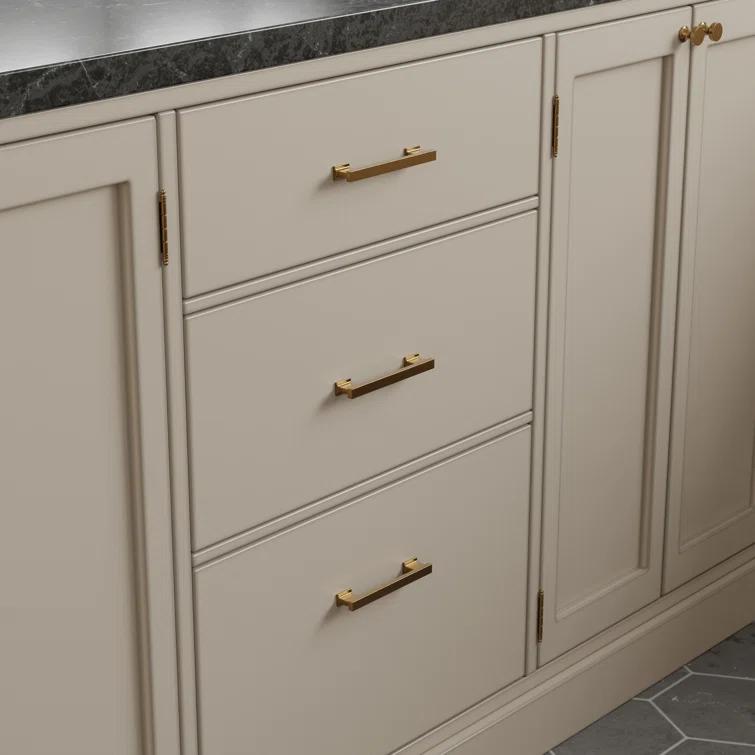 Sumner Street Home Hardware High Desert 4-3/4" Satin Brass Bar Pull