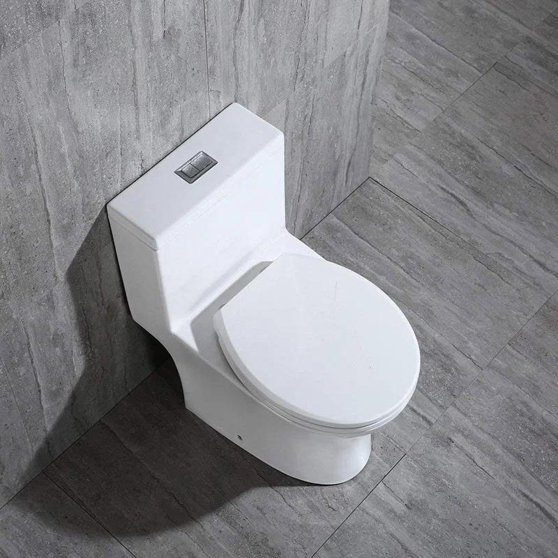 1.28 GPF Space Saving Round Compact One-Piece Toilet (Seat Included)