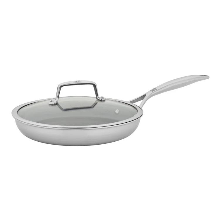 ZWILLING J.A. Henckels ZWILLING Energy Plus 10-inch Stainless Steel Ceramic Nonstick Fry Pan with Lid