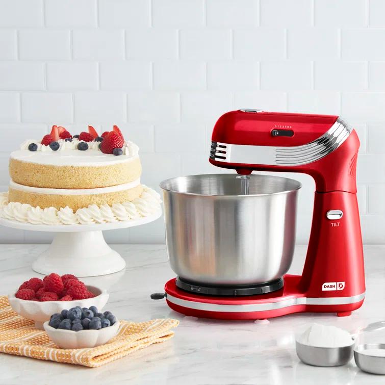 DASH Dash Mixers 6 Speed 2.5 Qt. Stand Mixer DCSM250RD