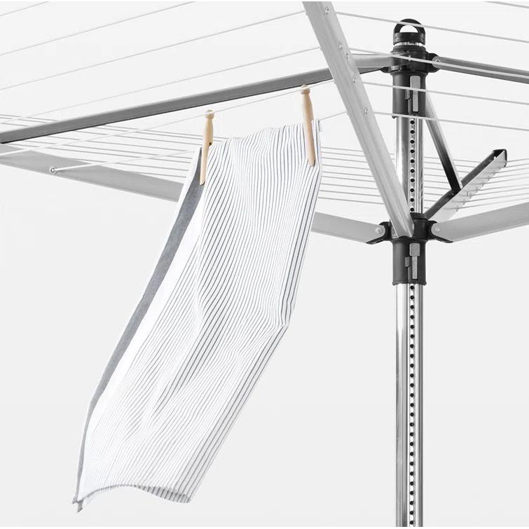 Brabantia Brabantia Lift-O-Matic Outdoor Clothesline 197 Feet (60m) of Drying Space, with Metal Ground Spike and Protective Cover