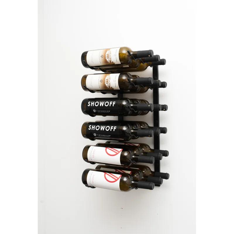 Rebrilliant Indurial 18 Bottle Wall Mounted Wine Bottle Rack