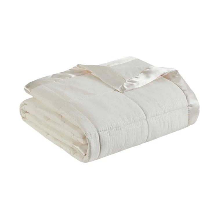 Madison Park Cambria Oversized Down Alternative Blanket with Satin Trim