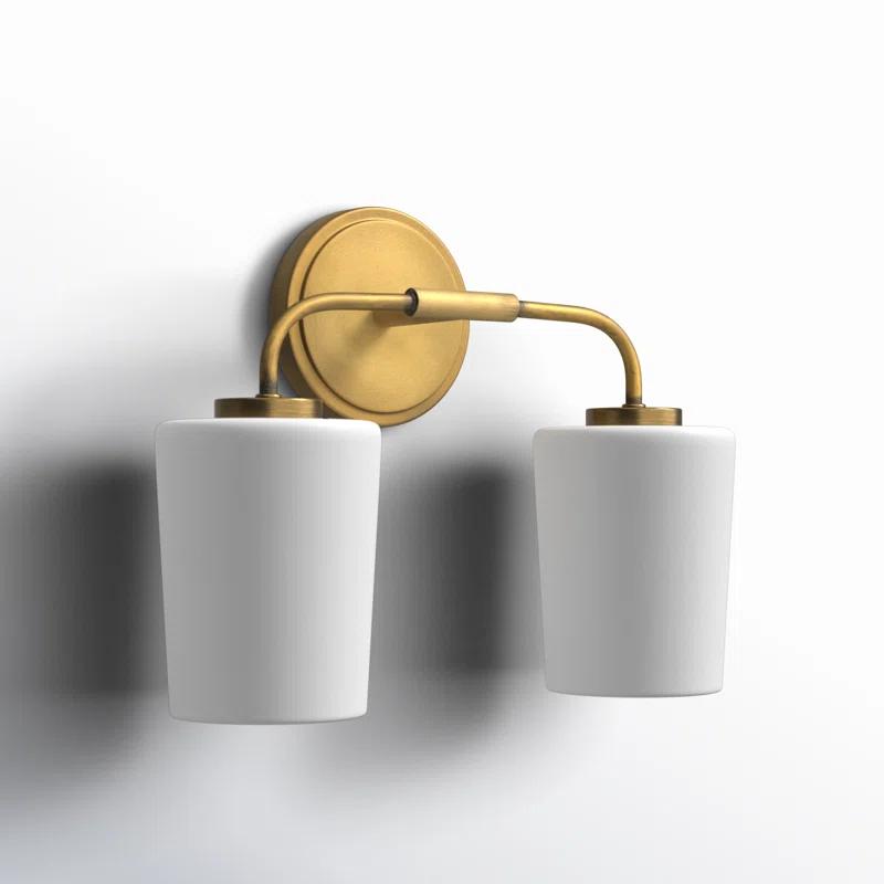 Fitz 2 Light Frosted Dimmable Vanity Light
