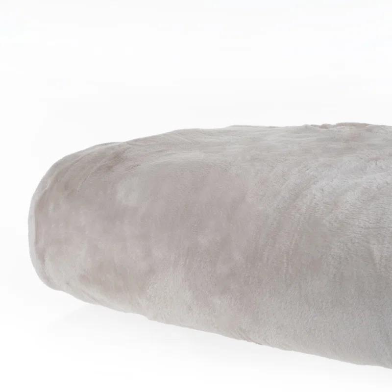 Lavish Home Faux Fur Throw Blanket – Oversized 91x81 Machine-Washable Bedding – Mink-Style 7.8lbs Heavy Blanket for Bed or Sofa by Lavish Home