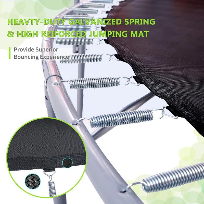 Skybound 15' Round Backyard Trampoline with Safety Enclosure