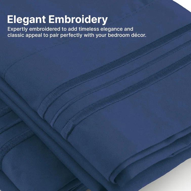 CGK Linens 6 Piece Extra Deep Pocket Ultra Soft & Cooling Sheet Set