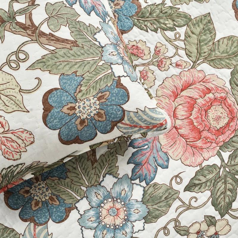 Lush Decor Granborough Cotton Reversible Traditional 3 Piece Quilt Set