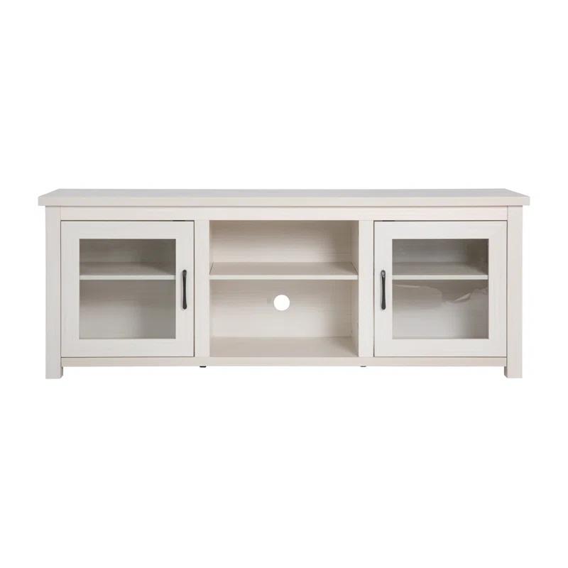 Flash Furniture Hatteras Classic TV Stand for up to 80" TVs with Glass Fronted Doors
