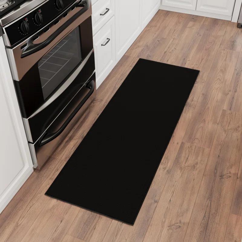 Ottomanson Ottohome Non-Slip Solid Area Rug For Living Room, Hallway Runner, Entryway Rug