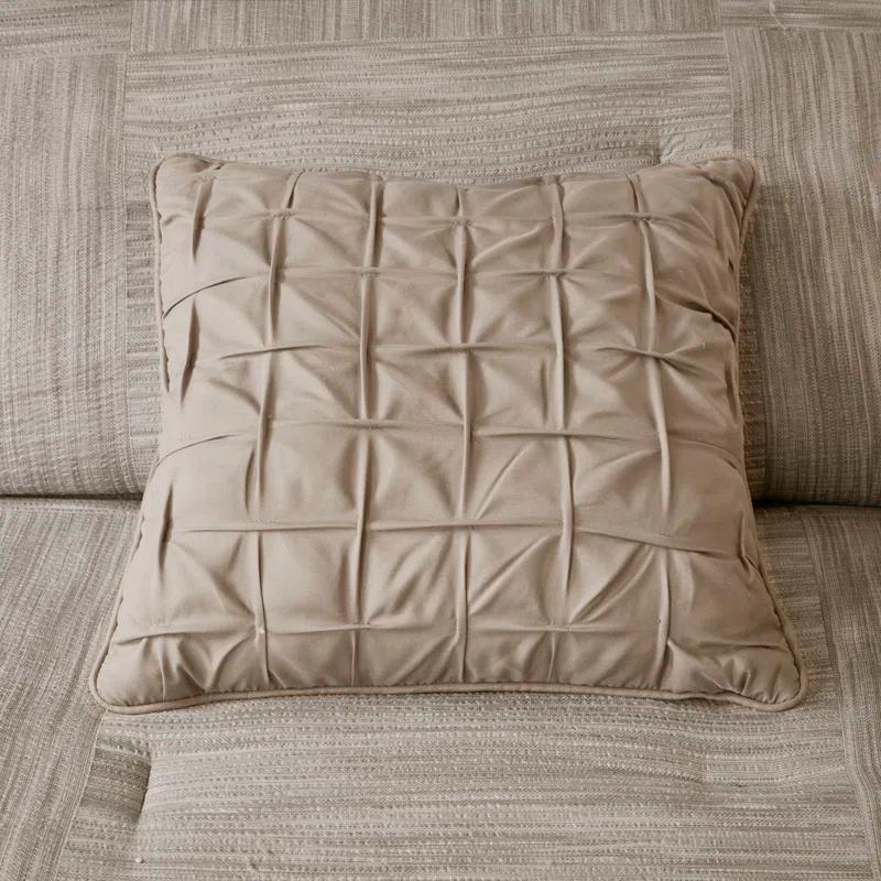 Madison Park Walter 7 Piece Printed Weave Seersucker Comforter Set