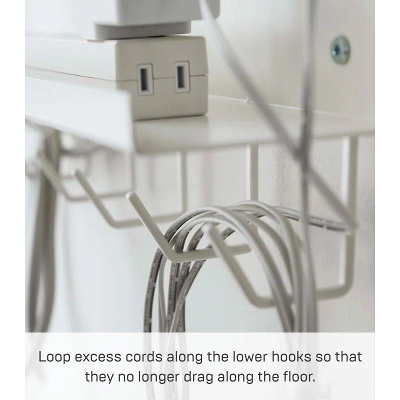 Yamazaki Home Under-Desk Cable & Router Storage Rack, Steel
