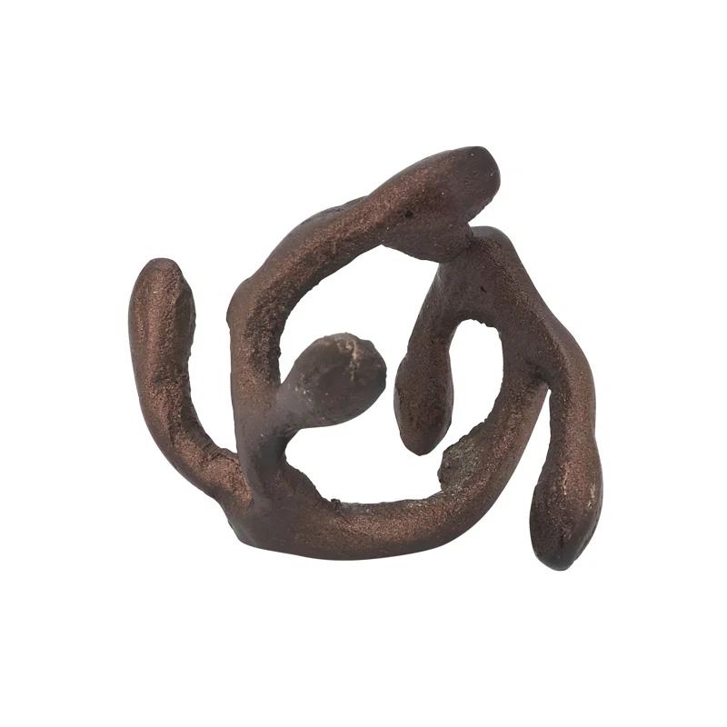 Saro Napkin Ring Collection Metal Napkin Ring (Set of 4)