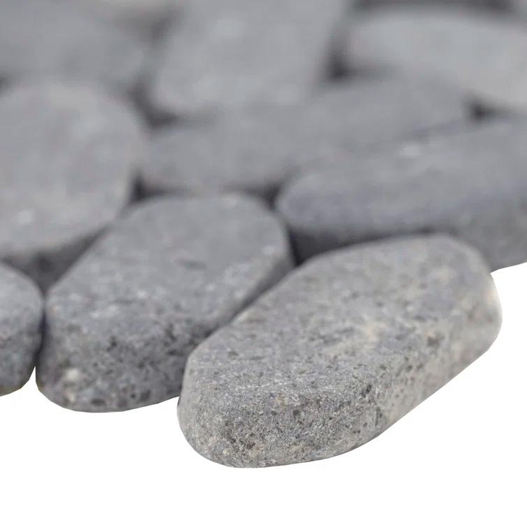 Ackland 12" x 12" Natural Stone Pebbles/Rocks Mosaic Floor & Wall Tile