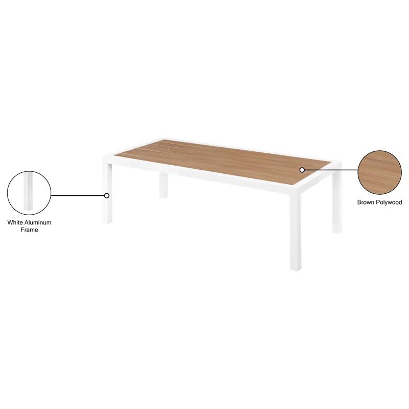 Orren Ellis Vernola Rectangular Outdoor Coffee Table