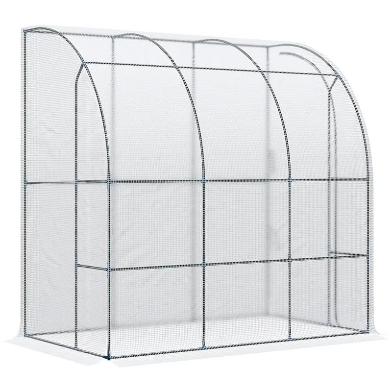 Outsunny 84" W x 84" D Lean-To Greenhouse