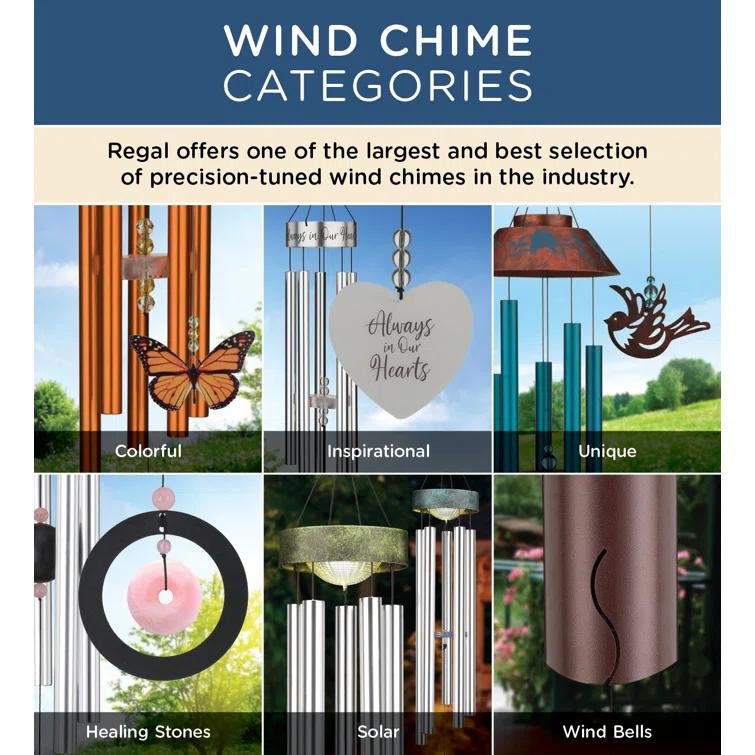 Regal Art & Gift Solar Chime 42" - Green