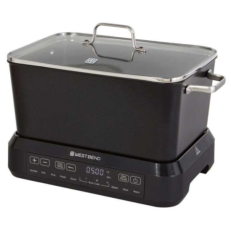 West Bend West Bend Versatility Cooker Plus, 6 Qt., In Black