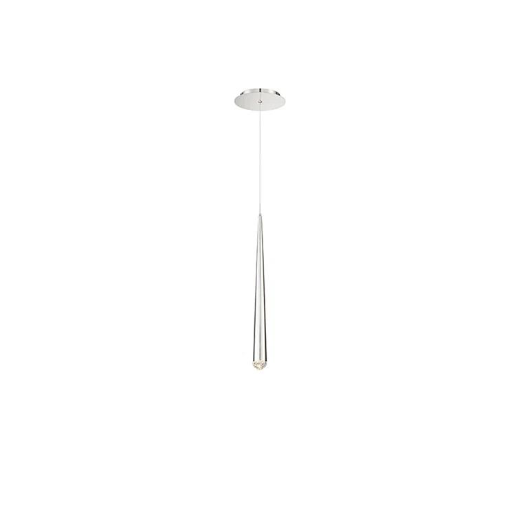 Modern Forms Cascade Dimmable LED Pendant with Clear Crystal Shade
