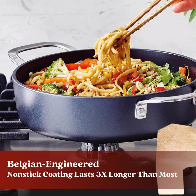 Alva Alva Maestro 3.5 Qt. Premium Nonstick Ceramic Frying Pan with Lid - Non Toxic and Oven Safe
