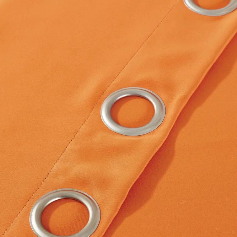 Home Soft Things Solid Blackout Curtain Panel (Set of 2)