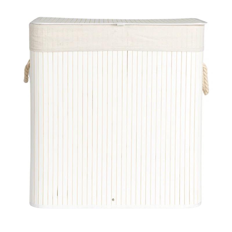 Household Essentials Grove Bamboo Laundry Hamper with Handles