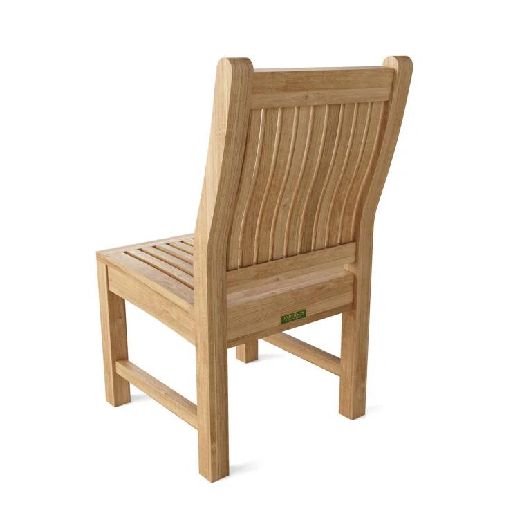 Anderson Teak Sahara Dining Side Chair 11-Pieces Oval Dining Set