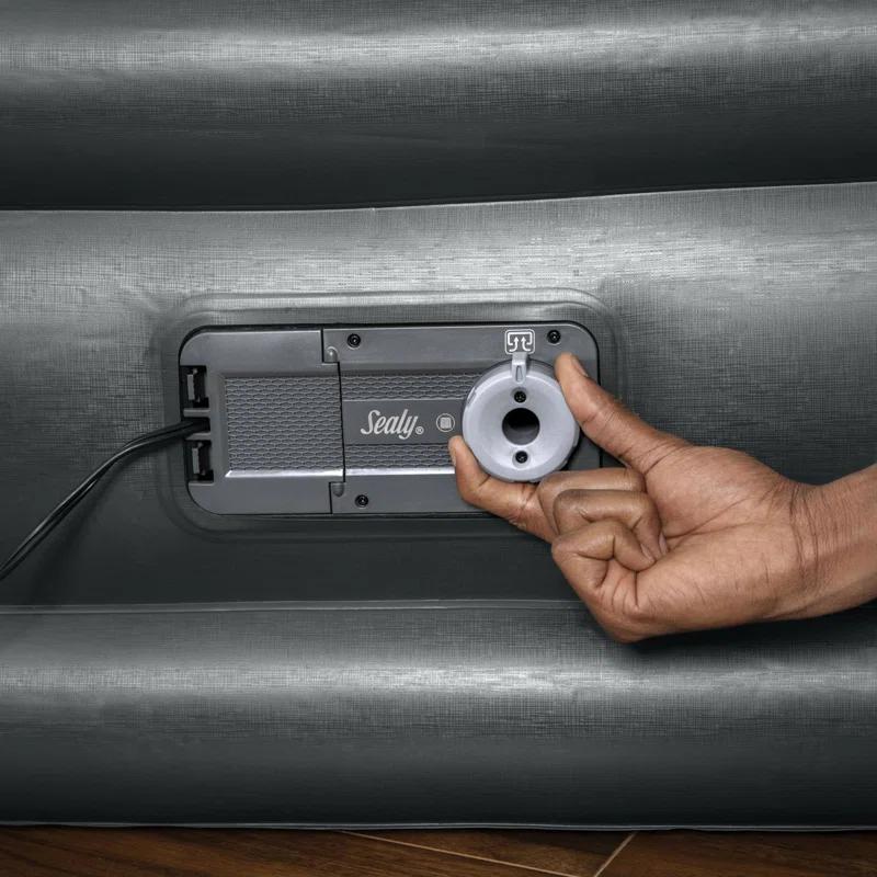 Bestway Sealy Tritech Inflatable Air Mattress Bed Queen 20" with Built-In AC Pump & Bag