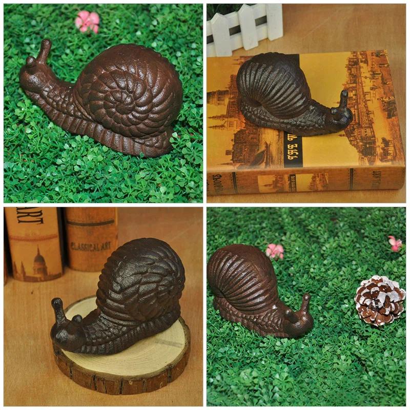 August Grove® Snail Decor Desktop Iron Snail Tabletop Ornament Simulation Snail Craft Prop