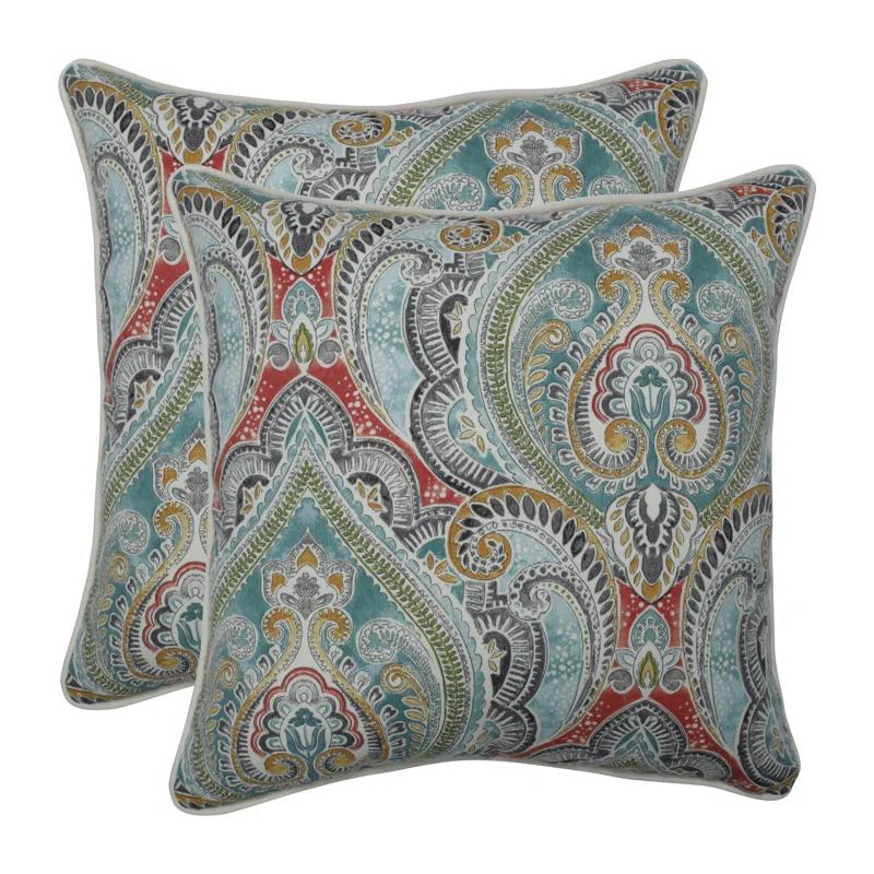Pillow Perfect Floral Indoor/Outdoor Reversible Throw Pillow (Set of 2)