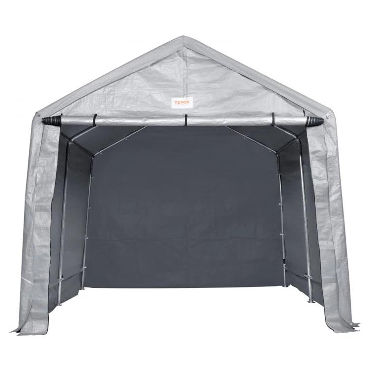 VEVOR Heavy Duty 7 ft. W x 12 ft. D Polyethylene Portable Storage Shed