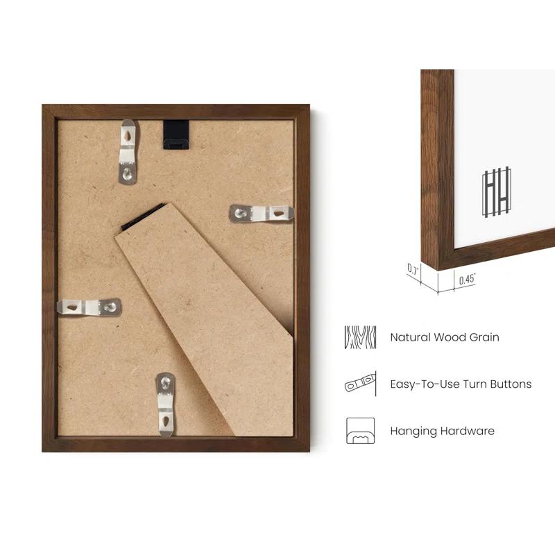 Haus and Hues Wood Matte Picture Frame