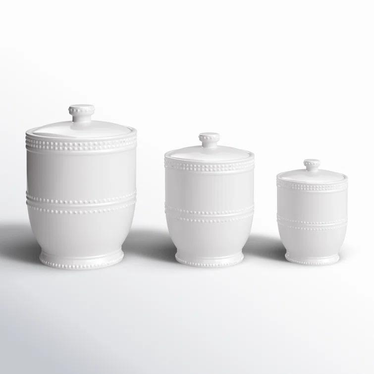 Birch Lane™ Deckard Ceramic / Porcelain Canister - Set of 3