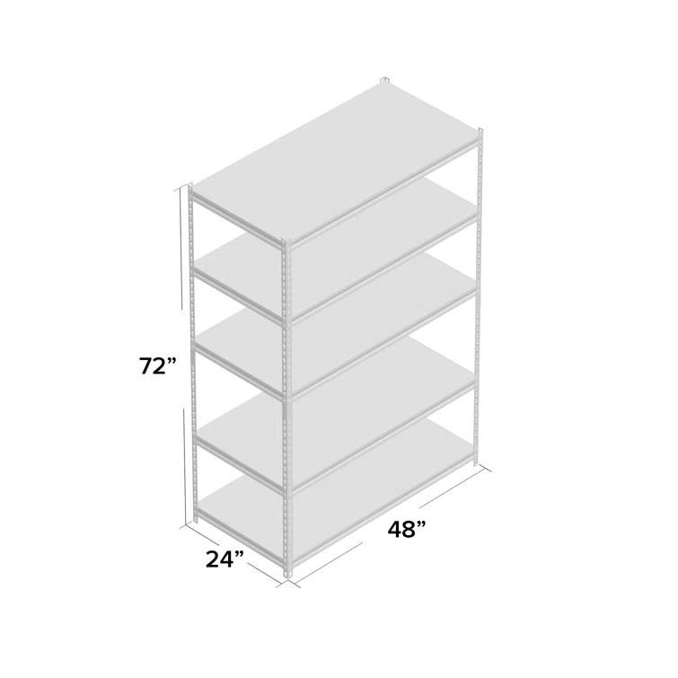 Edsal® 48'' W Steel Height -Adjustable Shelving Unit