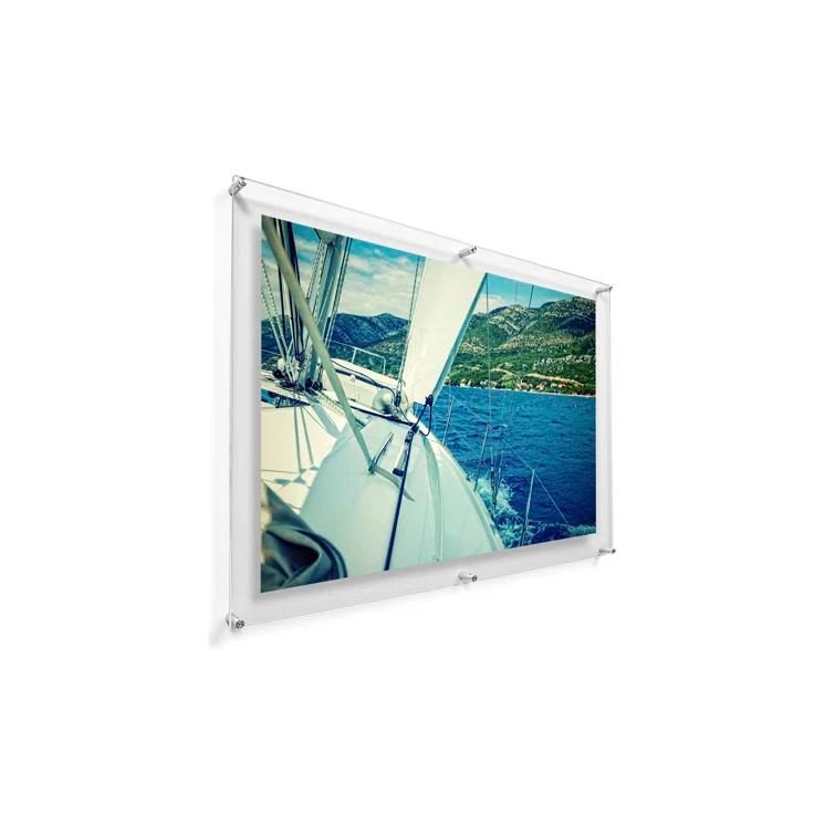 Double Panel Floating Acrylic Picture Frame